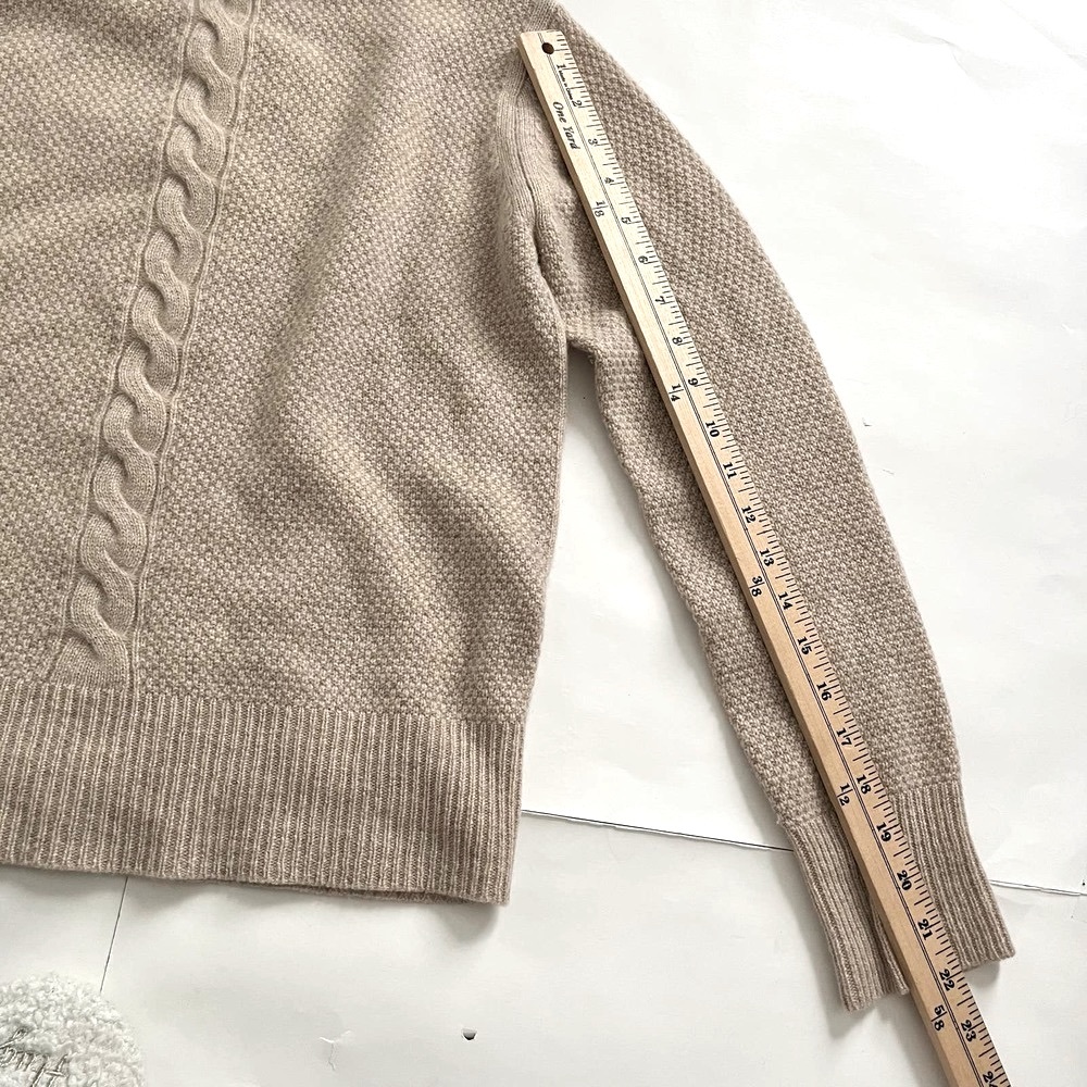 MAX MARA NETTARE LUXE CASHMERE PULLOVER SWEATER NEUTRAL COWL NECK WOMEN SZ SMALL - Picture 14 of 16
